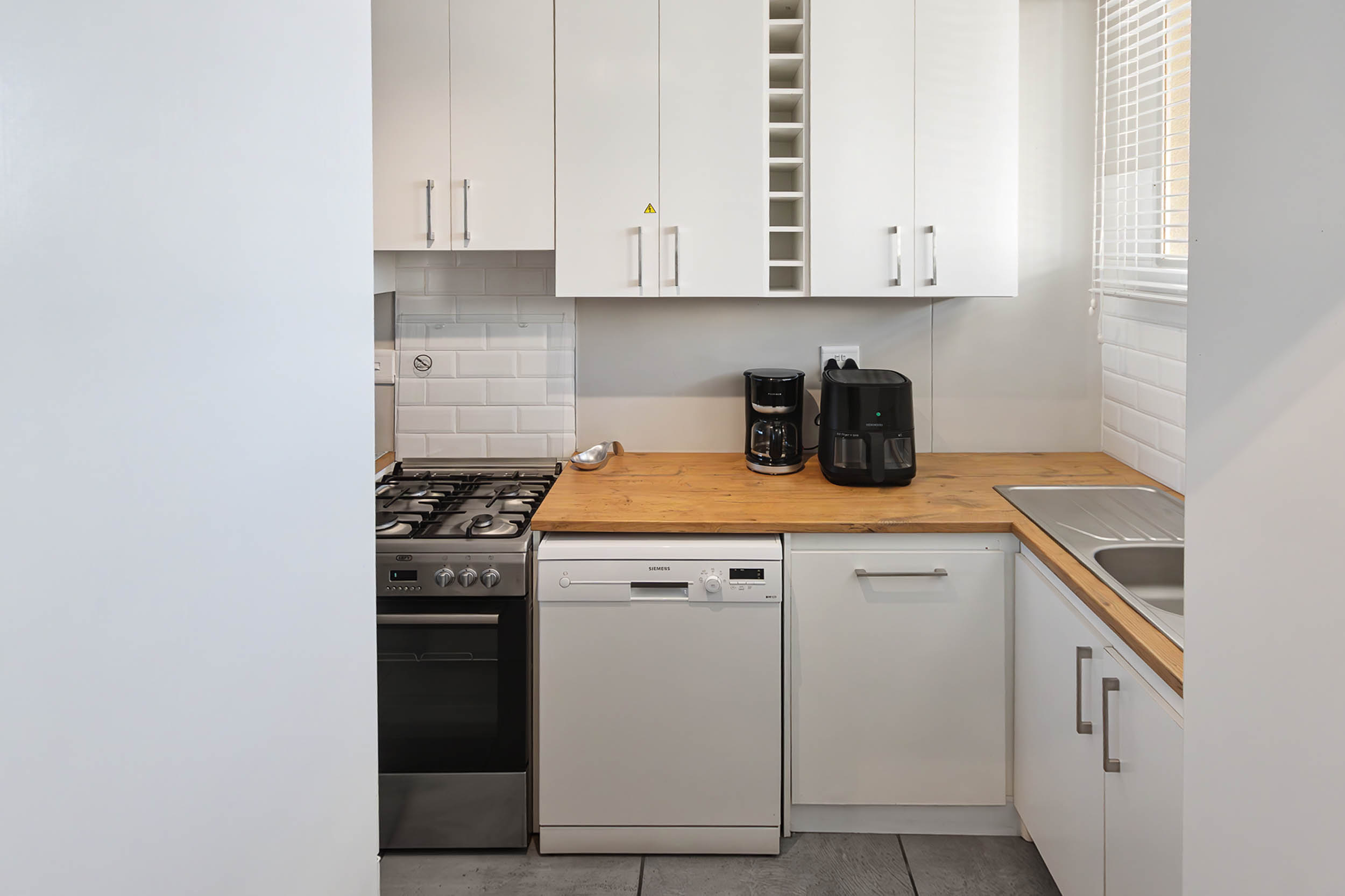 Kitchen appliances and worktop