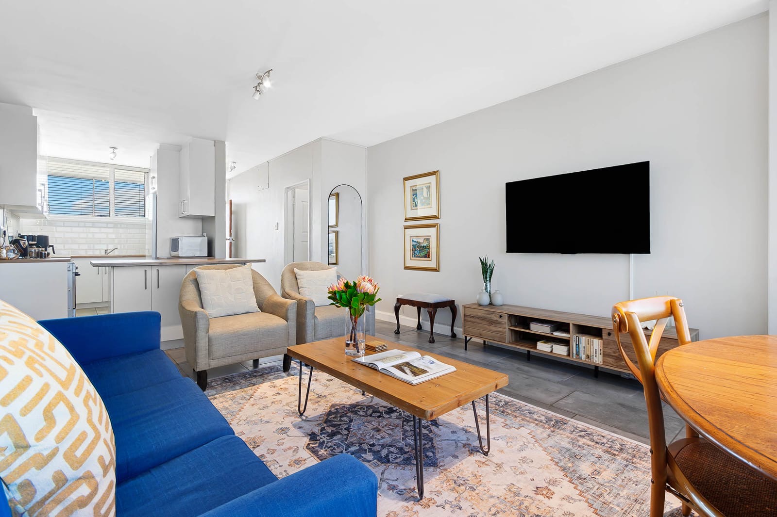 Living room toward the kitchen