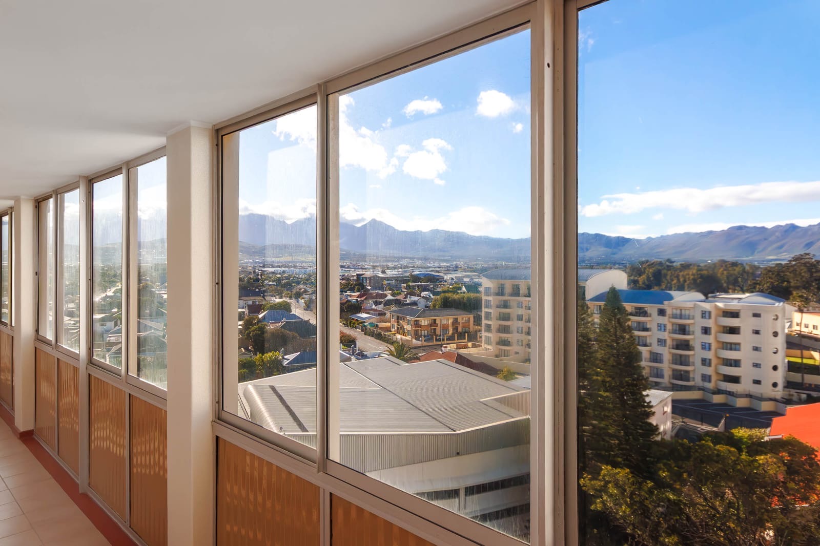 Mountain view from the building